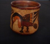Painted Nazca vessel (Peru)