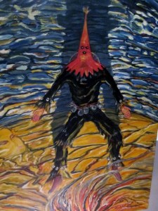 "Abakua Dancer," Elio Beltran, $25,000 (on its own frame)